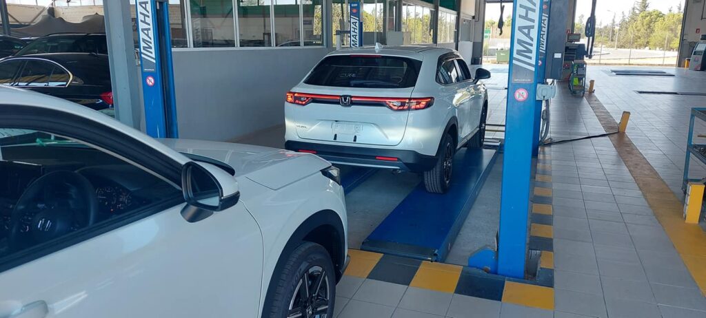 Vehicle inspection at the Larnaca SVA Test Center